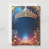 Prom Queencore Invitation : magnifique thème royal (Dos)