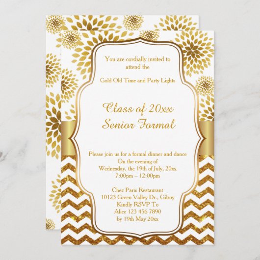 Prom senior formal class 2017 kaart (Voorkant / Achterkant)