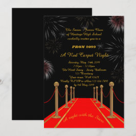 Prom Senior-Junior, Gatsby-stijl, Red Carpet Night Kaart