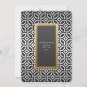 Prom Senior-Junior, Silver Gold Geometric Kaart (Achterkant)
