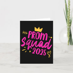 Prom Squad 2025 Queen School Afstuderen Senior vr Kaart