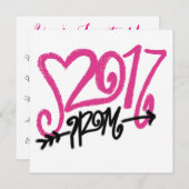 Prom-uitnodiging Kaart (Voorkant / Achterkant)