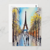 Promenade à Paris Carte postale (Devant / Derrière)