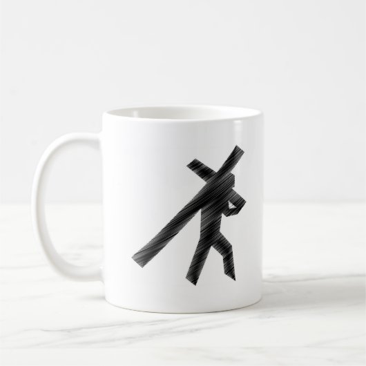 Promenade blanche de tasse classique (Gauche)