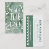 promenade carte de fidélité chien bokeh (Devant / Derrière)