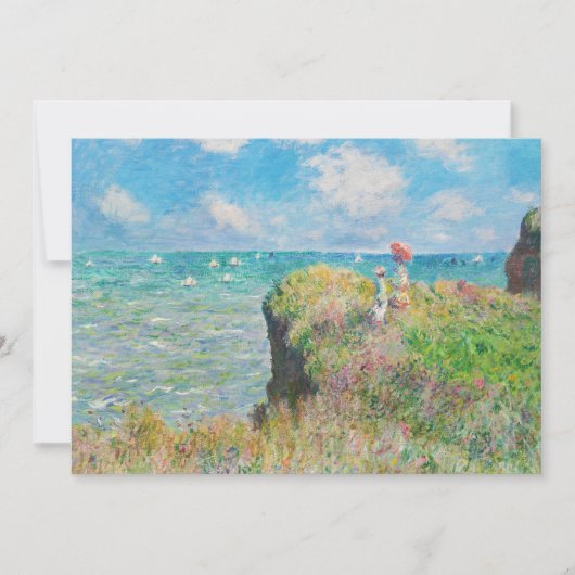 Promenade de falaise de Monet aux invitations de (Devant)