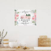 Promenade de flocon de neige en hiver par Affiche  (Cuisine)