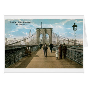 Promenade de pont de Brooklyn, New York City