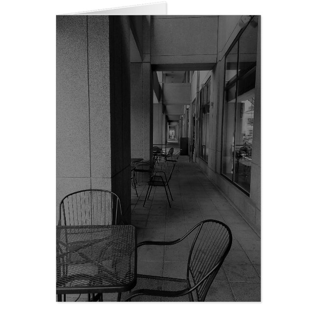 Promenade déserte / Noir (Devant)