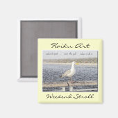Promenade du week-end Haiku Art Magnet (Recto/Verso)