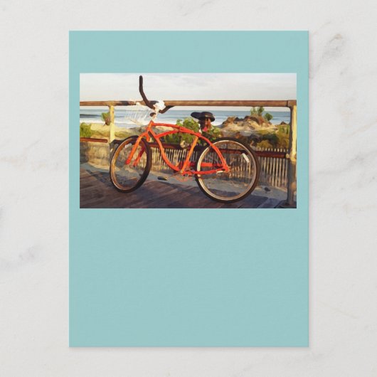promenade fiets briefkaart (Voorkant)