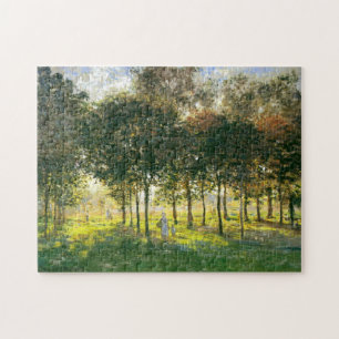 Promenade in Argenteuil Soleil Couchant Monet Fine Legpuzzel
