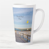 Promenade Pavée À Pensacola Beach Latte Mug (Droite)