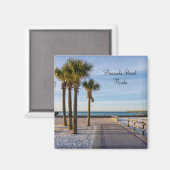 Promenade Pavée À Pensacola Beach Magnet (Recto/Verso)