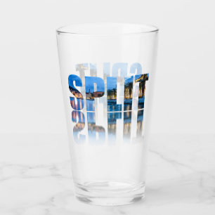 Promenade-tekst splitsen in Kroatië Glas