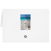 Promenade vers la carte de voeux de plage (Dos Horizontal)