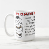 Promenades de fou Mug drôle (Gauche)