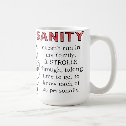 Promenades de fou Mug drôle (Droite)