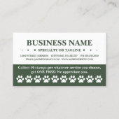 promener le bokeh de la carte de punch pour chien (Dos)