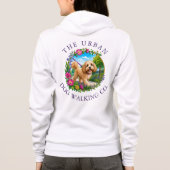 Promeneur de Cockapoo Sweat à Capuche Zip Logo Per (Dos)