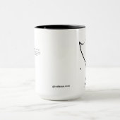 "Promenez d'un pas nonchalant-vous" la tasse 15oz (Centre)
