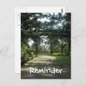 Promenez-vous dans la carte de rappel du parc (Devant / Derrière)