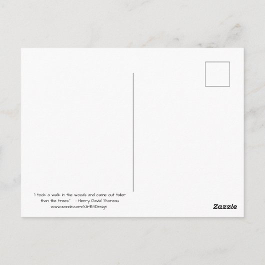 Promenez-vous dans les bois - Carte postale (Dos)