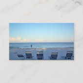 Promenez-vous sur les Cartes de visite de plage (Devant)