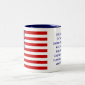 Promesse d'allégeance Drapeau Mug (Centre)