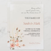 Promesse d'automne - Élégante invitation Mariage d (Devant / Derrière)