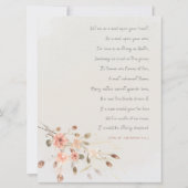 Promesse d'automne - Élégante invitation Mariage d (Dos)