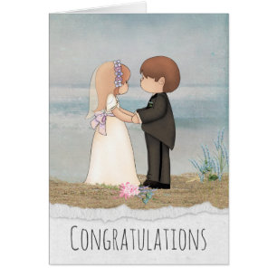 promesse de mariage et de mariage sur la plage