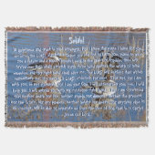 Promesses d'écriture sainte de couverture de jet (Devant)