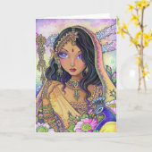 Promesses d'or - carte vierge (Fleur jaune)