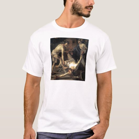 Prometheus Being Chained, door Dirck van Baburen T-shirt (Voorkant)