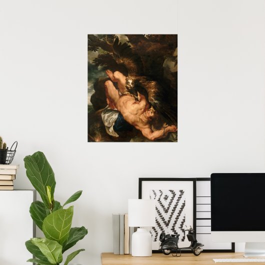 Prometheus Bound by Peter Paul Rubens - Poster (Thuiskantoor)
