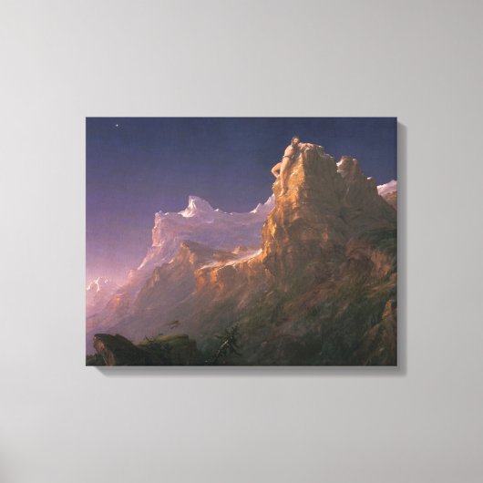 Prometheus Bound (door Thomas Cole) Canvas Afdruk (Voorkant)