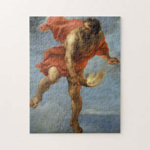 Prometheus die vuur vervoert legpuzzel
