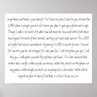 Promise of God Scripture Obey and Receive Poster