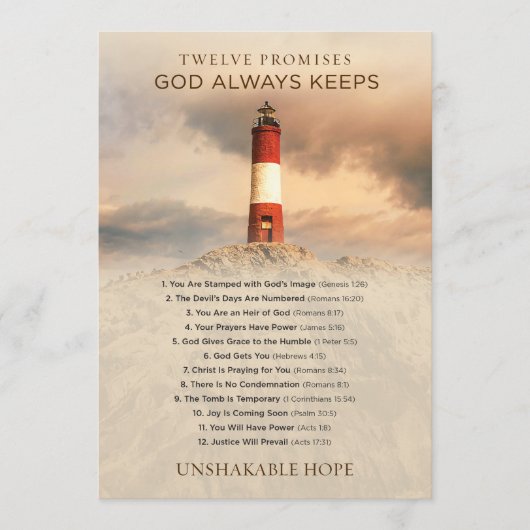 Promises Card Menu (Voorkant)