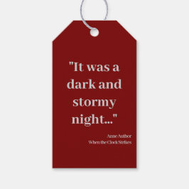 Promo Boek Mark Eigenschappen Boekomslag en Citaat Cadeaulabel