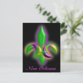 Promo Briefkaart Ggloing Fleur-de-lis New Orleans (Staand voorkant)