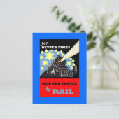 PROMO CARTE POSTALE POUR LES VOYAGES DE TRAIN VINT (Debout devant)