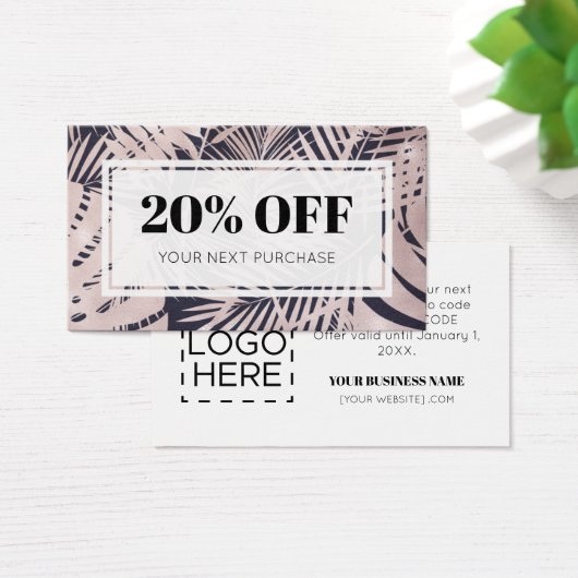 Promo Code Logo Cartes Tropiques de réduction (Bureau)