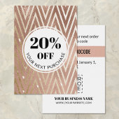 Promo Code Roos Gold Chevron Discount Kaart