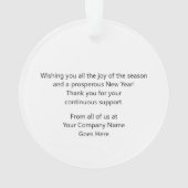 Promo Moderne Wreath Joyeuses vacances Votre logo (dos)