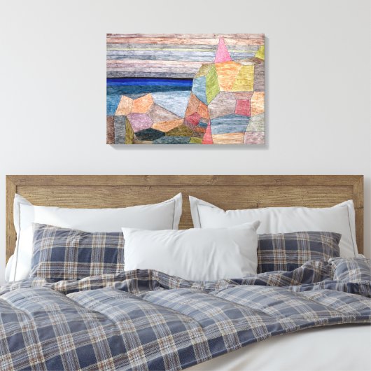 Promontorio Ph | Paul Klee | Canvas Afdruk (Insitu (Slaapkamer))