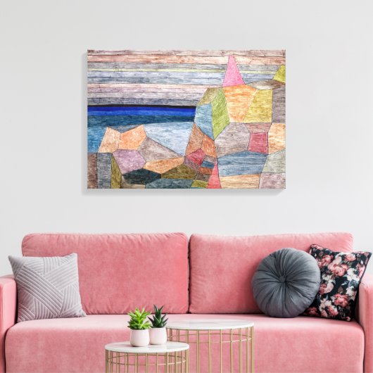 Promontorio Ph | Paul Klee | Canvas Afdruk (Insitu (Woonkamer))