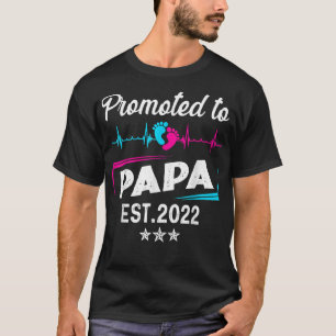 Promoot naar Papa EST 2022 Funny New Papa T-shirt