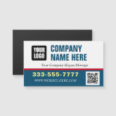 Promoot uw bedrijfsnaam, Logo, QR-code, bericht (Voorkant / Achterkant)